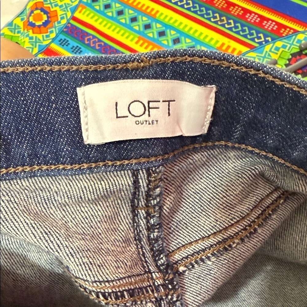 LOFT Dark Blue Women's Jeans - Picture 4 of 7